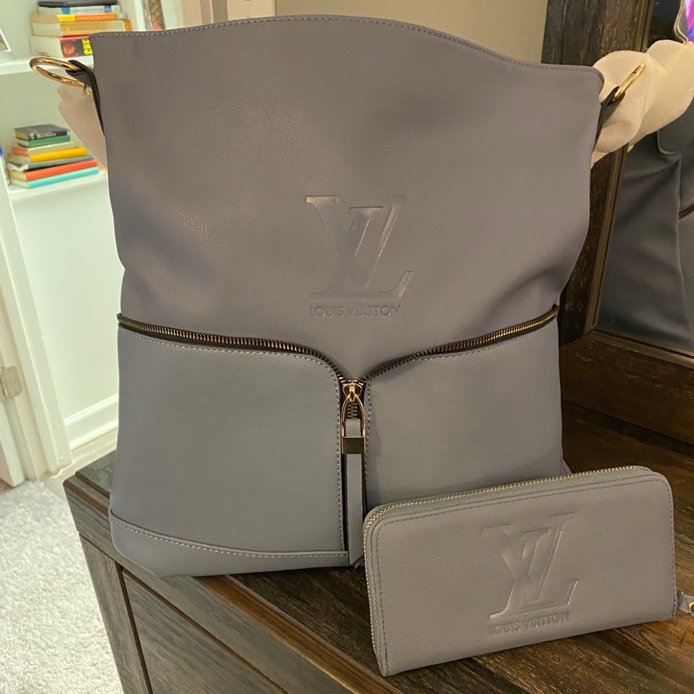 Stunning Baby Blue XL Hobo!